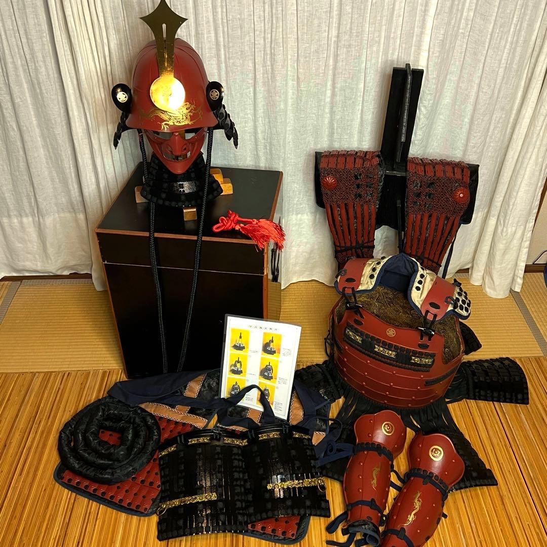 『【陽菜(ハル)さま専用』　当世具足 鉄鎧【等身大】鎧櫃、鎧立て付 鎧 一式