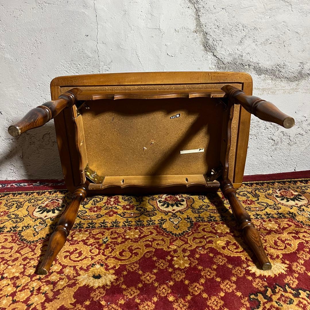 【カリモク】 コロニアル サイドテーブル TC200JK ビンテージ 木製