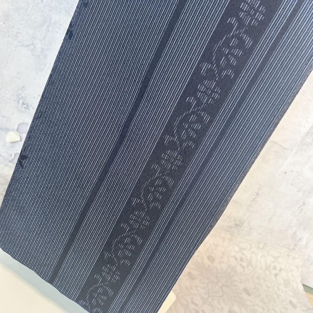 小紋　フルセット　着物　正絹　縦縞　唐草　シャレ帯　紬　p3