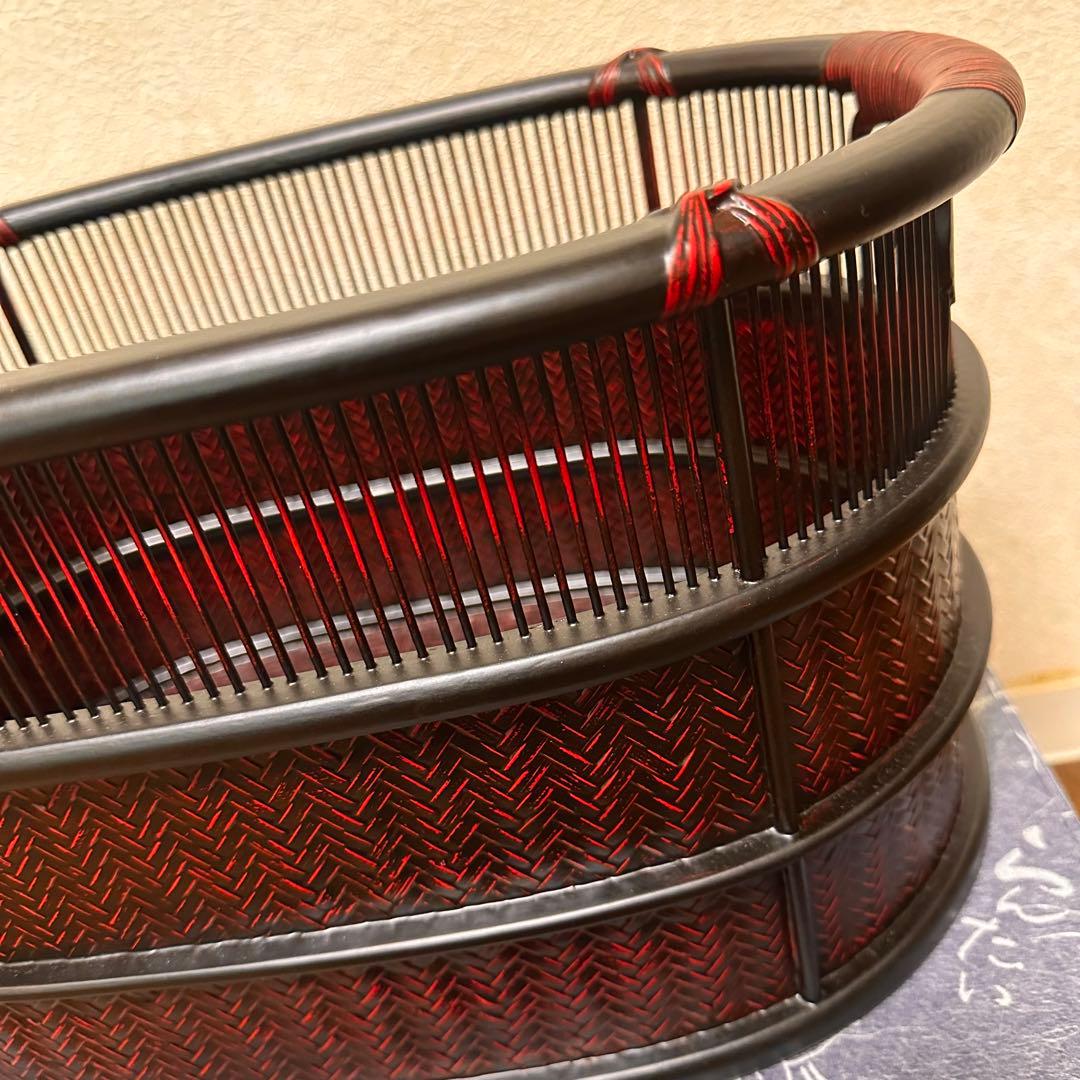 らんたい漆器 久留米 九籃 籃胎漆器 ヒゴ小判ラック