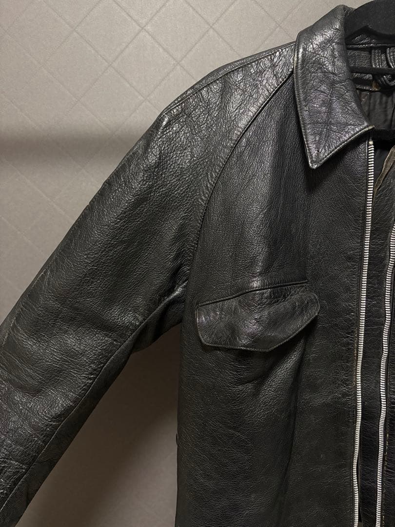 50s イタリア軍 レザージャケット ビンテージ