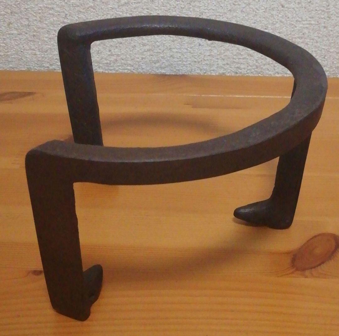 角谷興斎(与斎)作　小瓜　五徳　共箱　茶道具