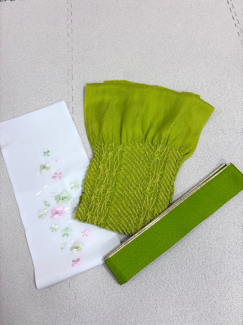 振袖フルセット　1127 黄色　正絹　振袖　格安！