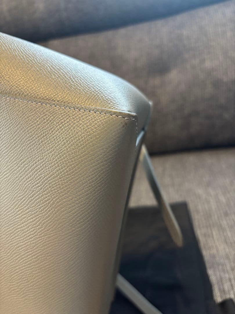 【極美品】【値下げ】CELINE ベルトバッグ　グレー/水色保存袋付き