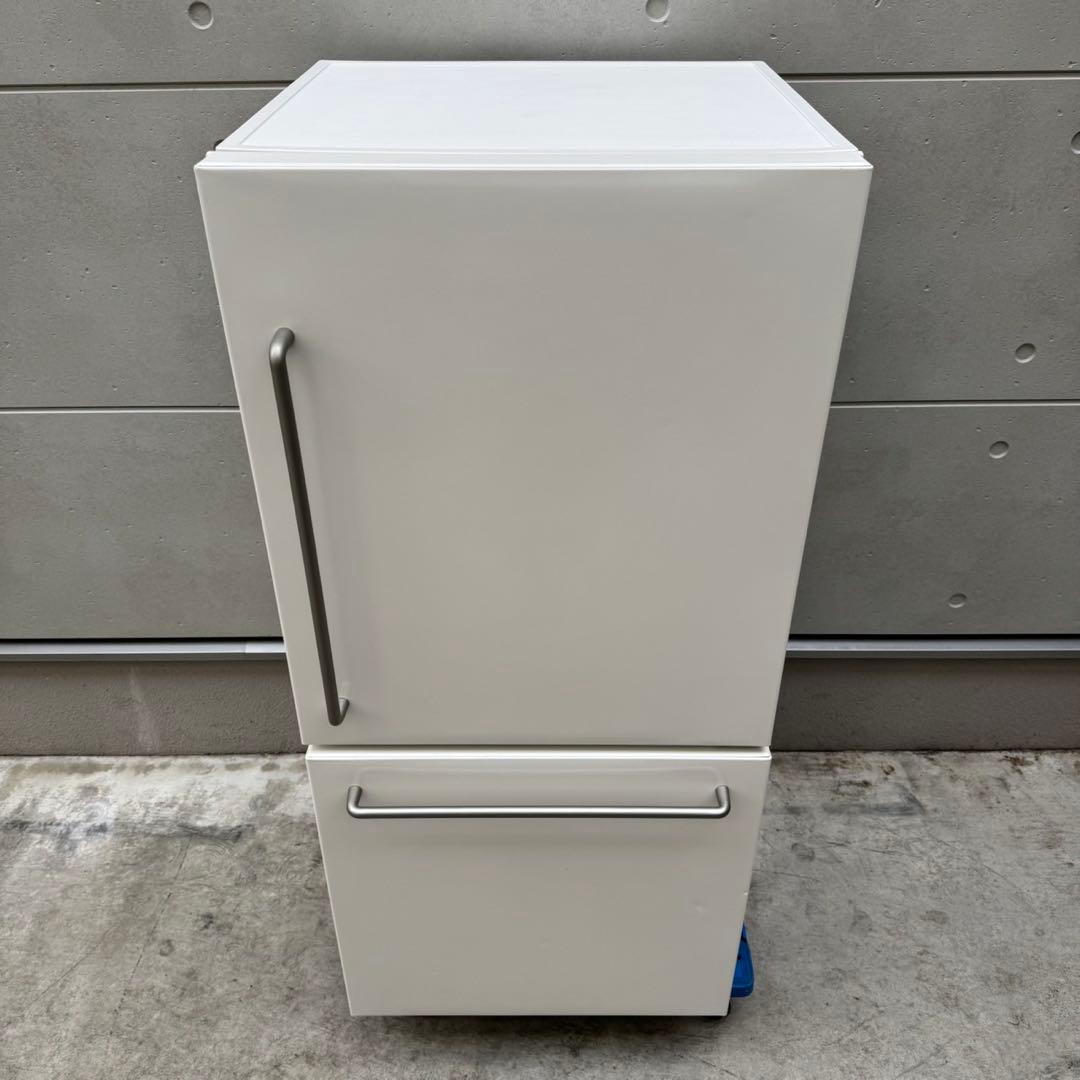 76⭐️2023年製★無印良品　冷蔵庫　レトロ風　ホワイト　人気　一人暮らし