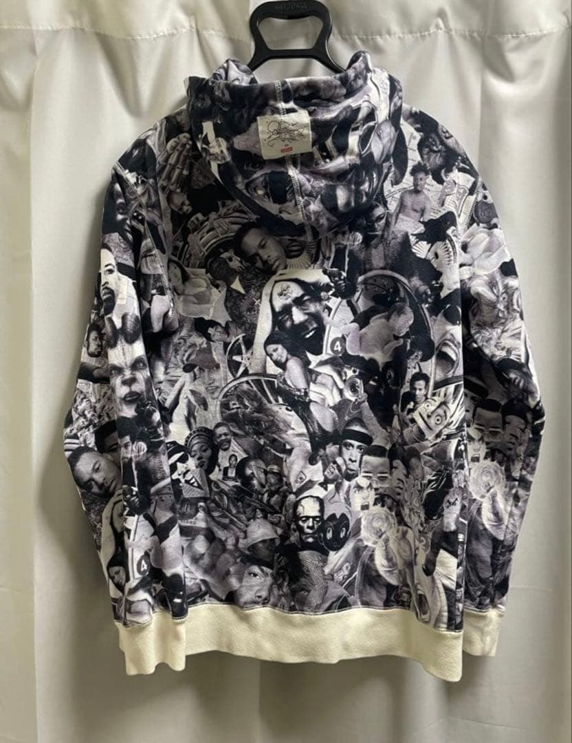 Supreme コラージュプリント ジップアップパーカー (Large)