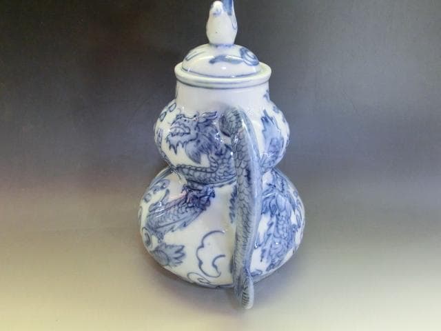 水注■「雍正年製」染付龍紋鳥摘み水差し 青華 古玩 唐物 中国 時代物 骨董品■