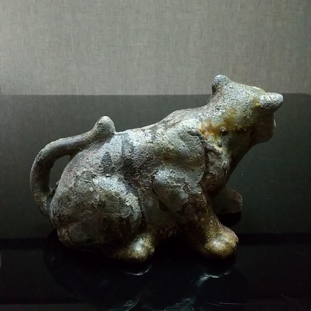 【備前焼 虎】Bizen ware tiger figurine (送料込み)