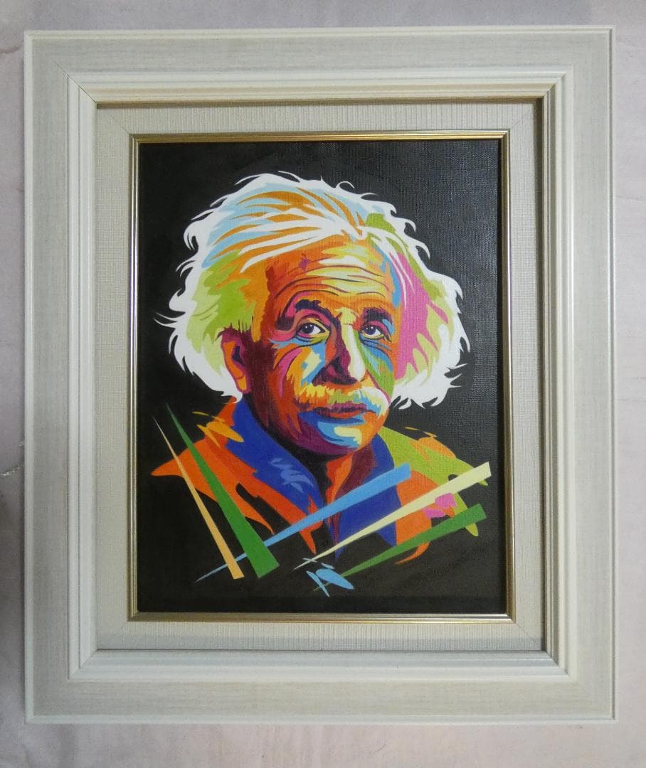 アンディ・ウォーホル「 Einstein」サインF6額装 肉筆手描き