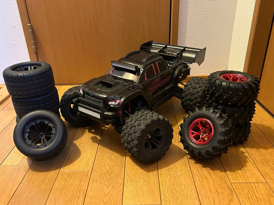 MJX 1/10 10208 ブラシレス 社外アルミパーツ ラジコン 新品タイヤ