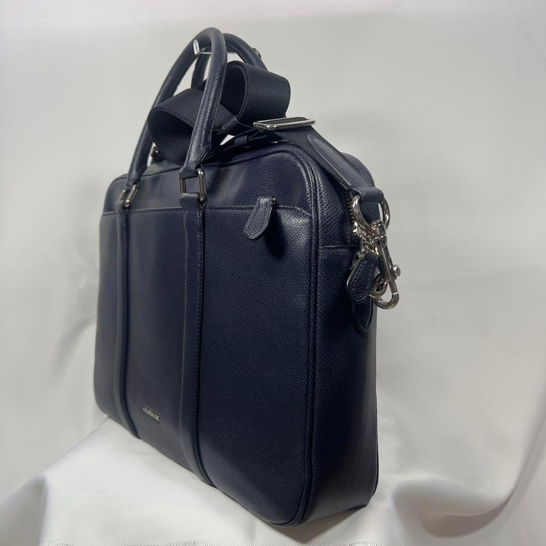COACH ネイビー ビジネスバッグ