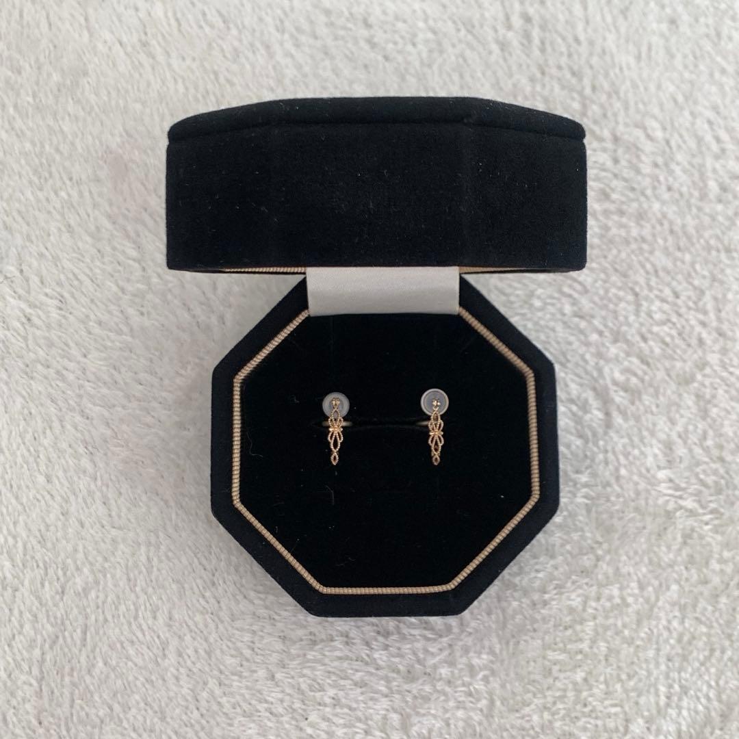 専用　アガット　agate K10 フープピアス