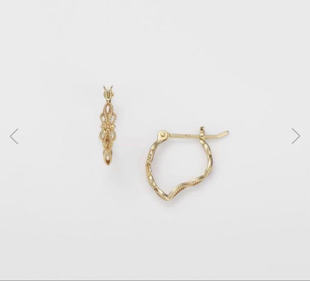 専用　アガット　agate K10 フープピアス