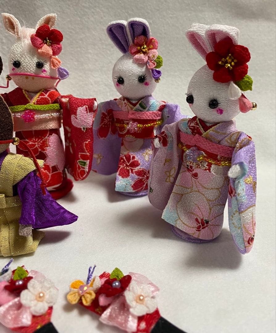 み*す様 ちりめん細工パーツ　正月飾りパーツ　No.687