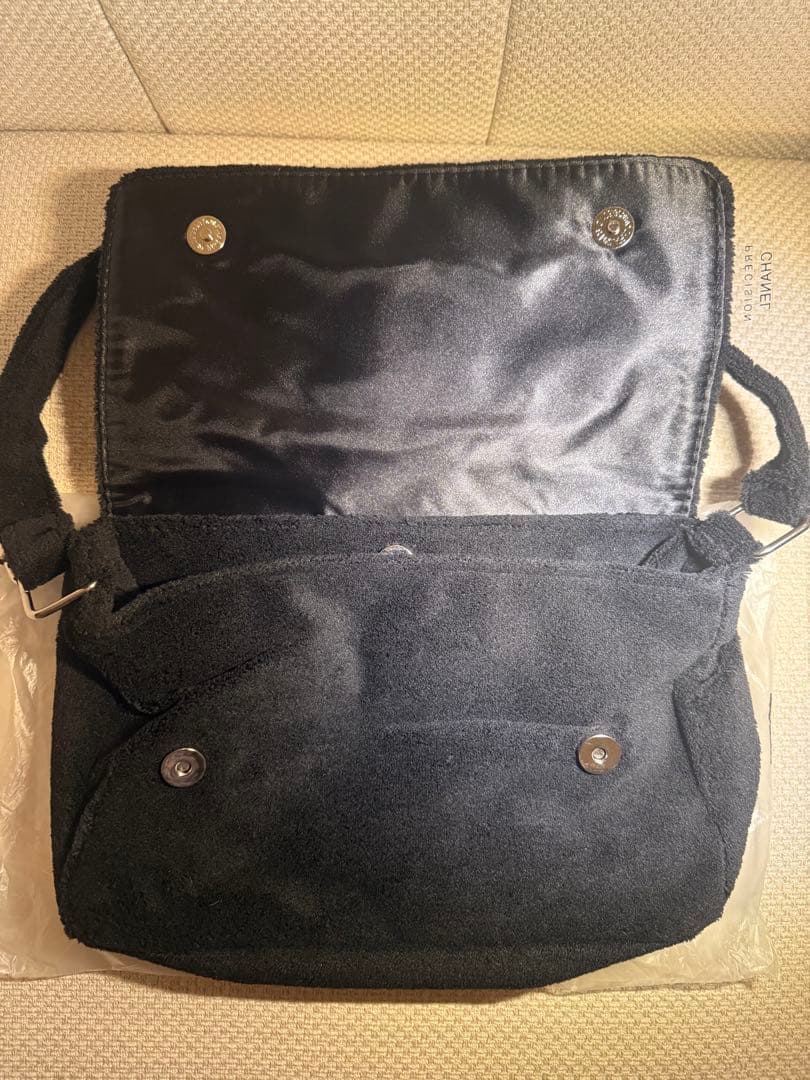 新品　シャネル　ノベルティ　ショルダーバッグ　非売品　ブラック　パイル　エナメル