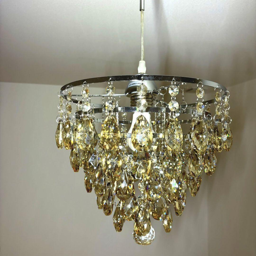 新品　シャンデリア　ゴールド　クリスタル　インテリア　天井照明　ペンダントライト