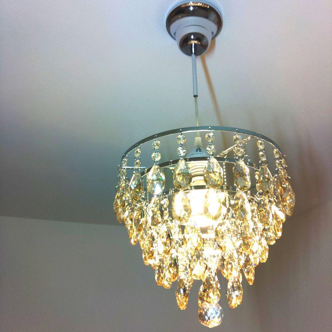 新品　シャンデリア　ゴールド　クリスタル　インテリア　天井照明　ペンダントライト