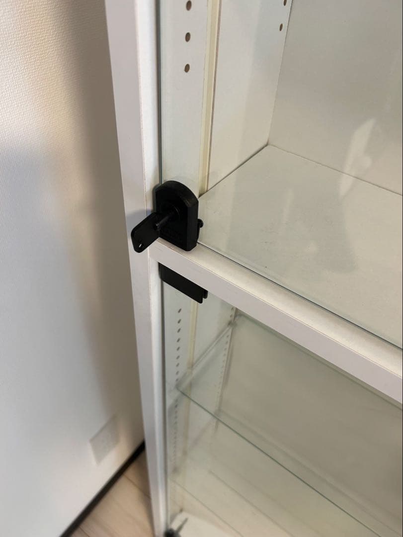 JAJAN コレクションケース　ガラスケース　ホワイト　ハイタイプ