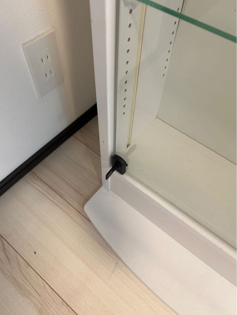 JAJAN コレクションケース　ガラスケース　ホワイト　ハイタイプ