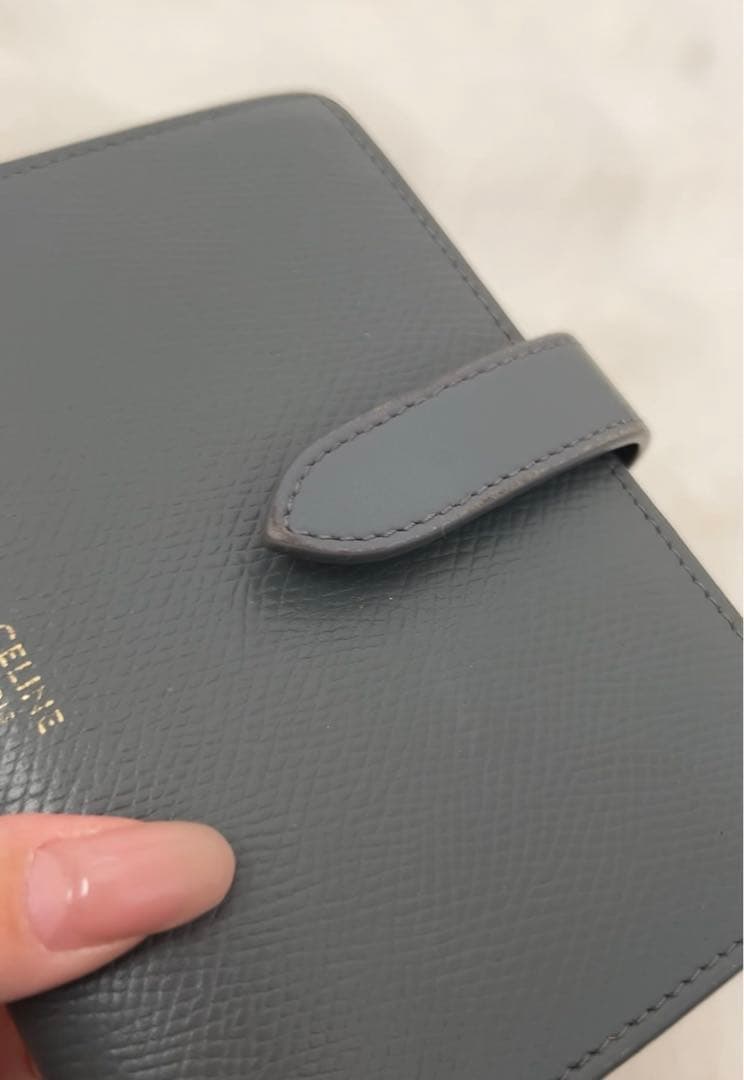 CELINE／二つ折り財布／グレー