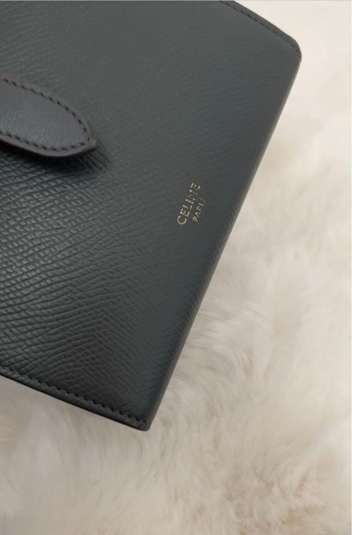 CELINE／二つ折り財布／グレー