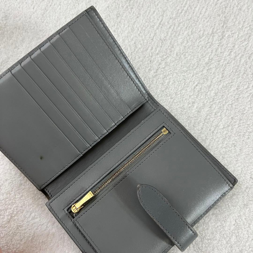 CELINE／二つ折り財布／グレー