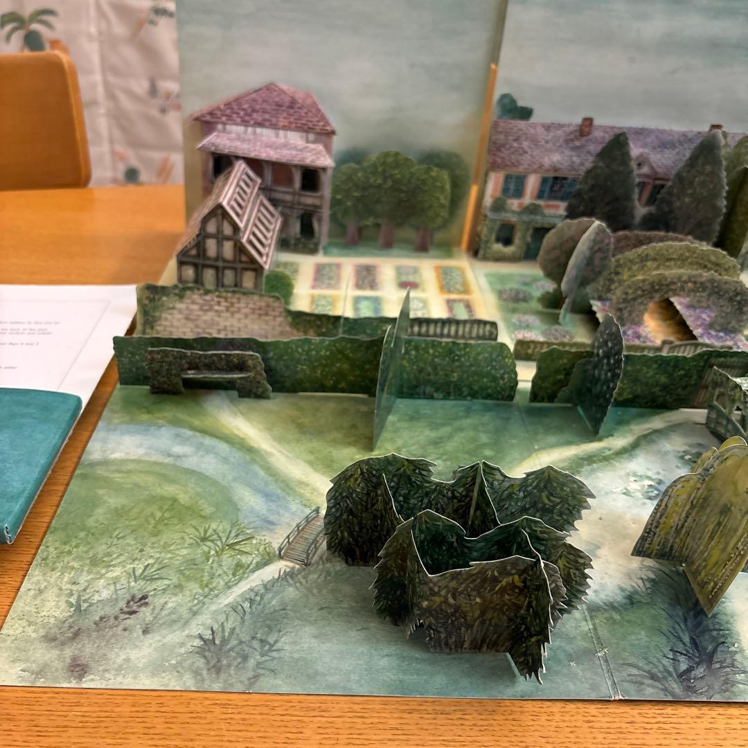 モネ 希少 ジヴェルニー 庭 立体 絵本 大きいMonet's Garden