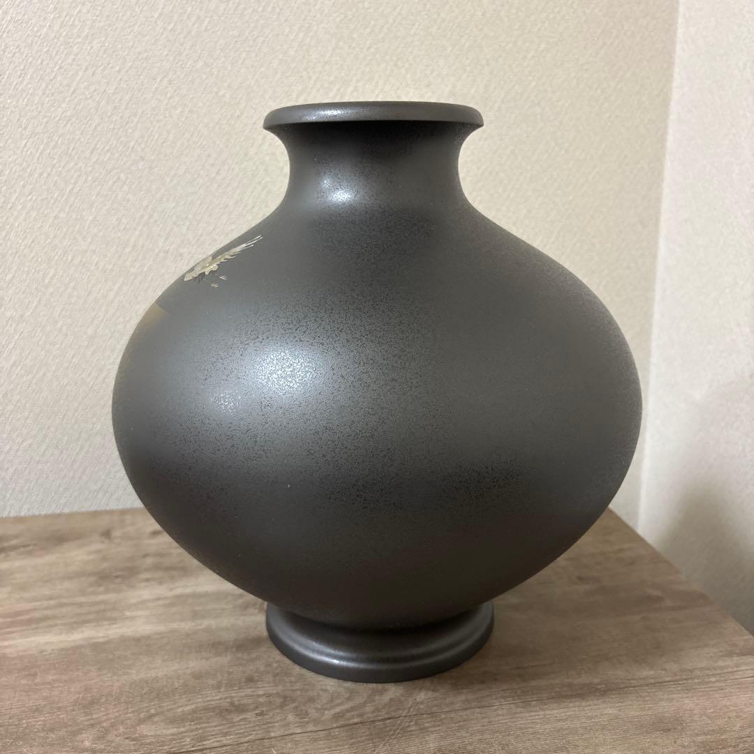 大型　特大　真峰　高岡銅器　花瓶　飾り壺　ビンテージ〈検 茶道　池坊　立花　置物