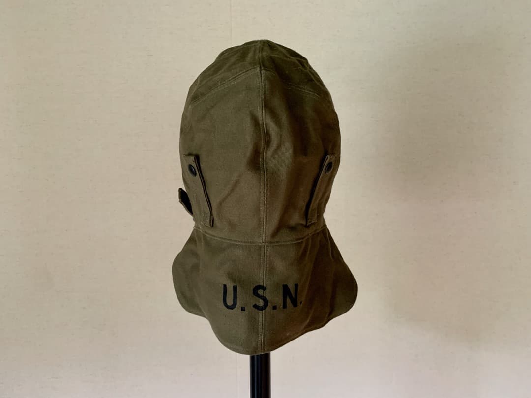 1940s 未使用 デッドストック 米軍 実物 USN デッキキャップ ①