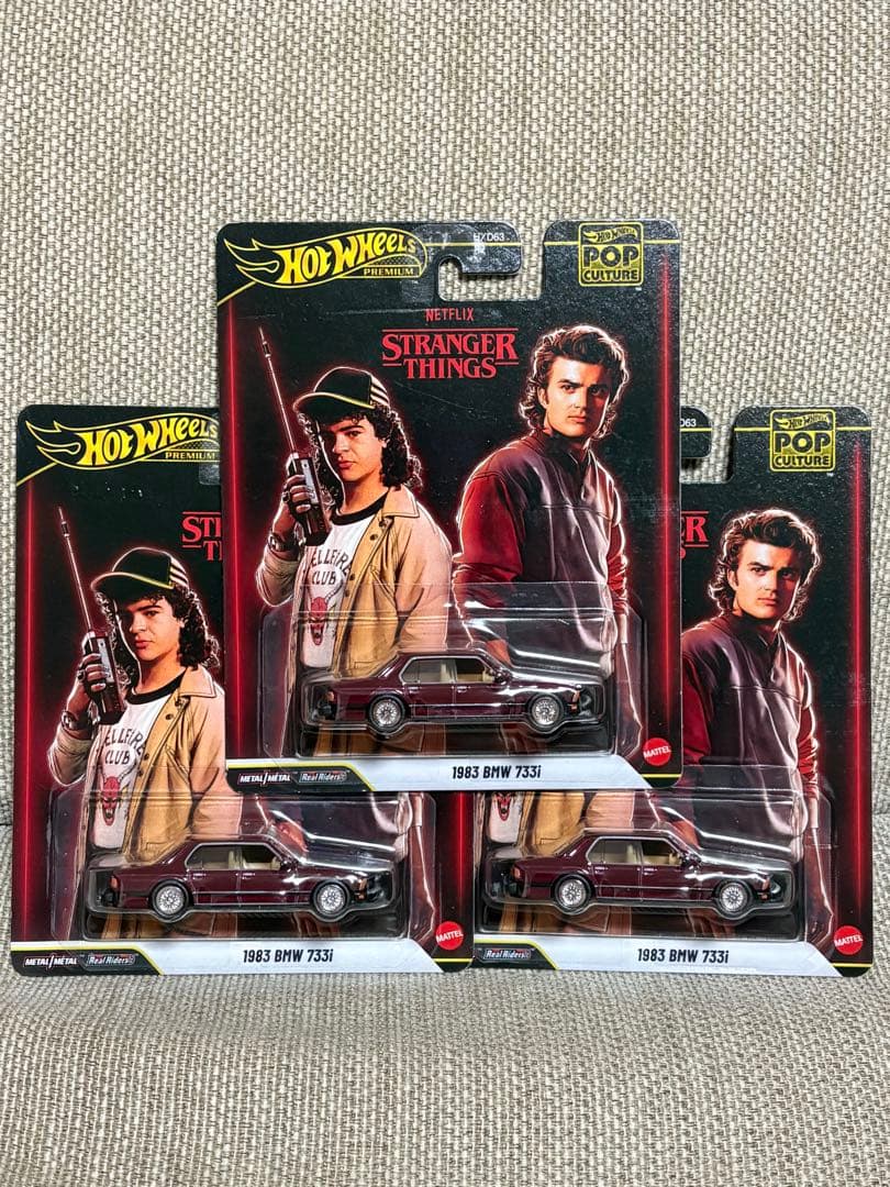 ラスト 3台セット 1983 BMW 733i ホットウィール ポップカルチャー
