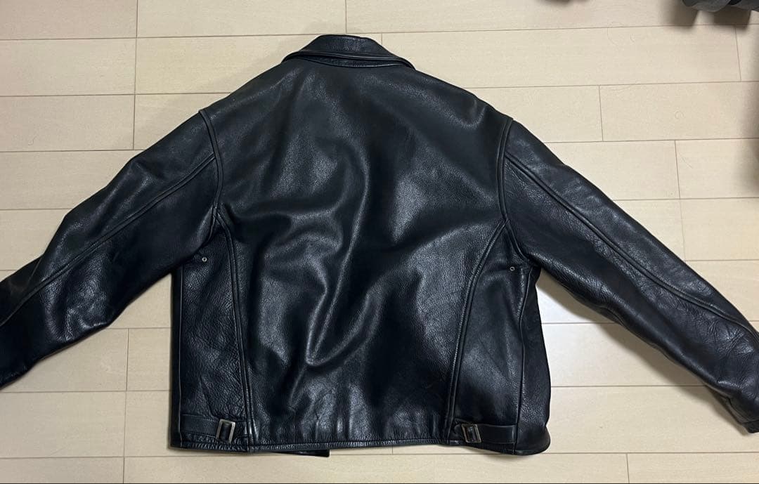 Schott ブラック レザー ジャケット Mサイズ