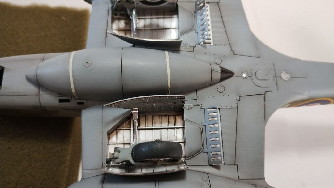 プラモデル完成機　1/48　グロスターミーティアF.3