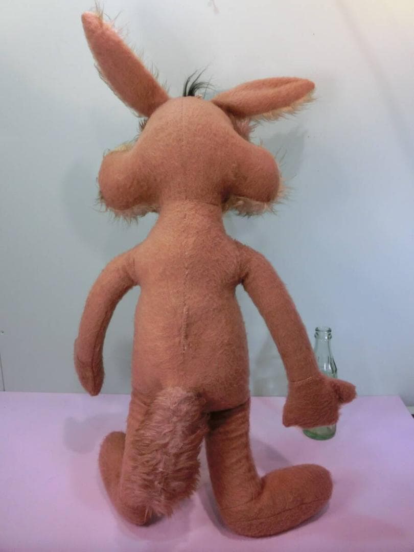 ルーニーテューンズ◆ワイリー・コヨーテ 1971年 特大ぬいぐるみ 77㎝