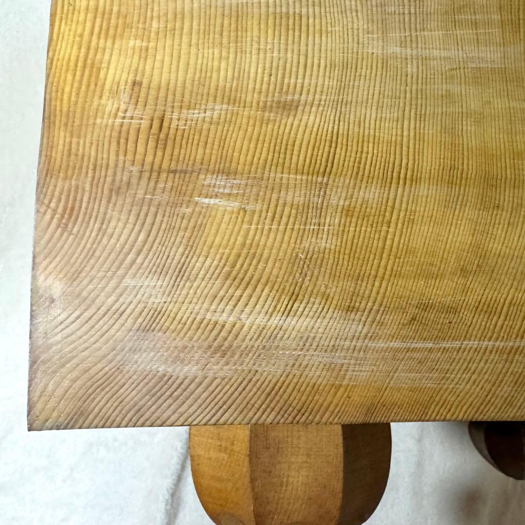 〚ケース付〛✦碁盤 足付盤 ヘソ付 柾目 天地柾 盤厚約6寸✦