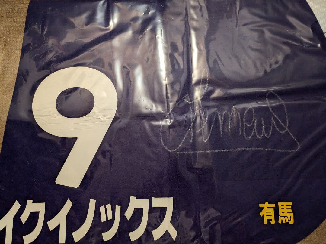【C.ルメール直筆サイン】イクイノックスレプリカゼッケン　有馬記念
