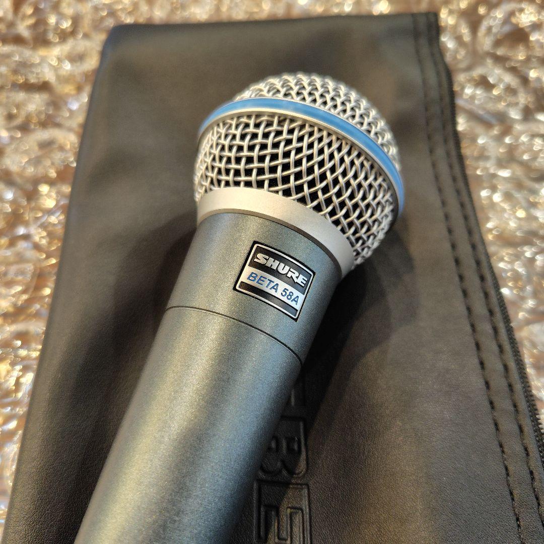 SHURE BETA 58A ダイナミックマイク 専用ケース付き