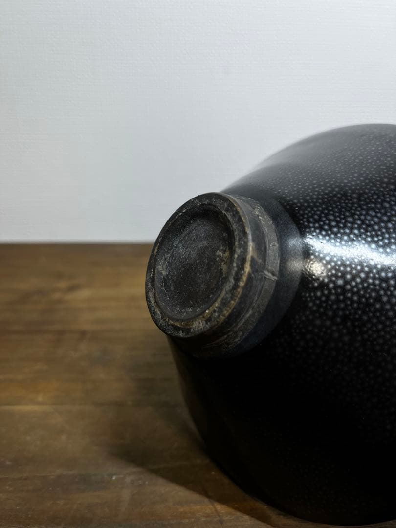 宋時代　河南油滴天目茶碗　宋