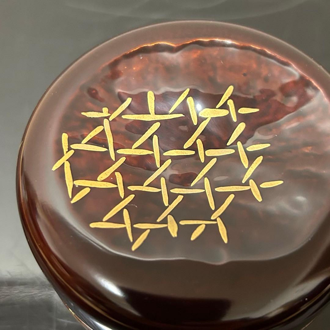 表完　籠目蒔絵溜竹平棗　茶道具懐石茶箱鵬雲斎坐忘斎淡々斎即中斎七事式水屋道具香合