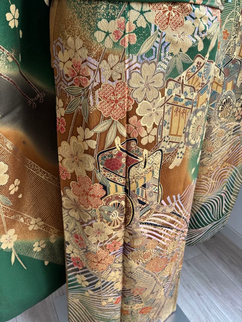 ⭐️特別最終価格❣️８／３１迄　振袖フルセット　正絹　成人式