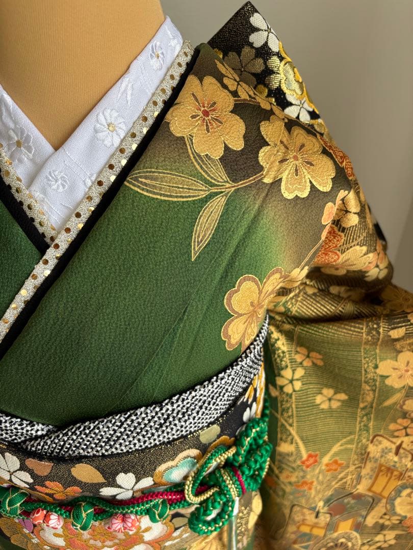 ⭐️特別最終価格❣️８／３１迄　振袖フルセット　正絹　成人式