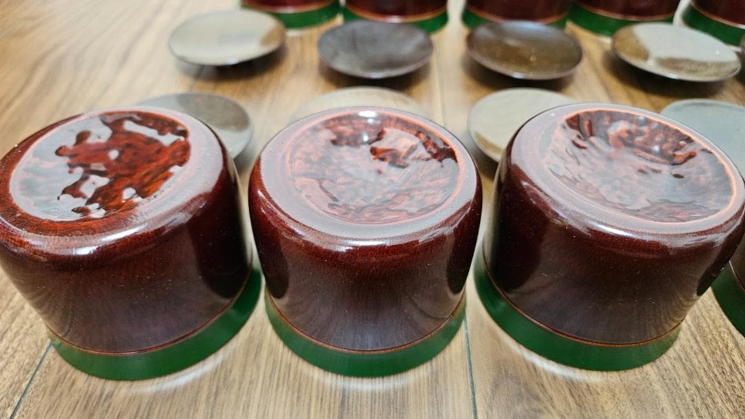 漆器おしるこ椀 10個セット 木製収納箱付き