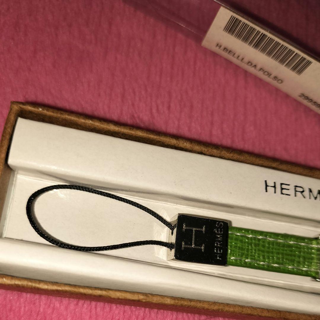 HERMES 緑 ストラップ 箱付き エルメス