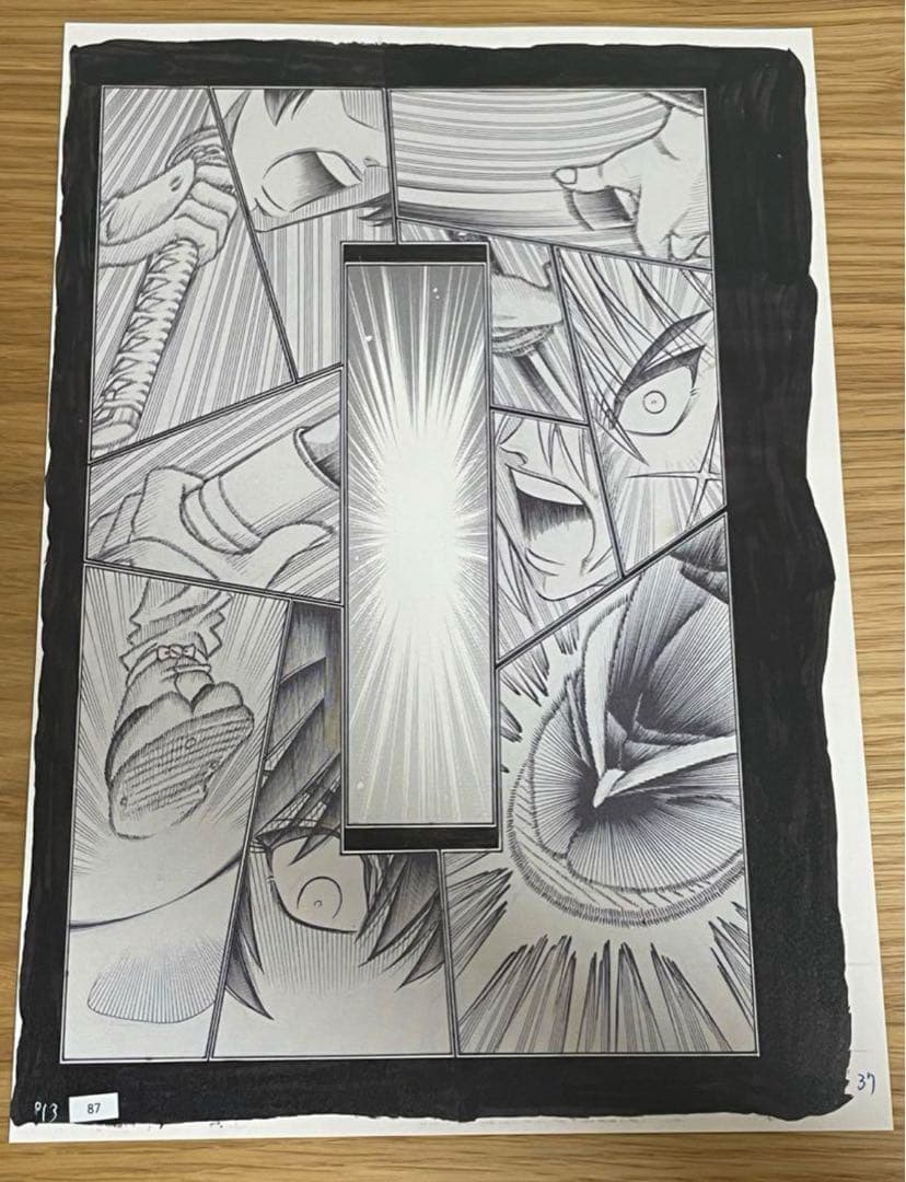 瀬田宗次郎 2枚セット　るろうに剣心　複製原稿複製原画　原画　セル画