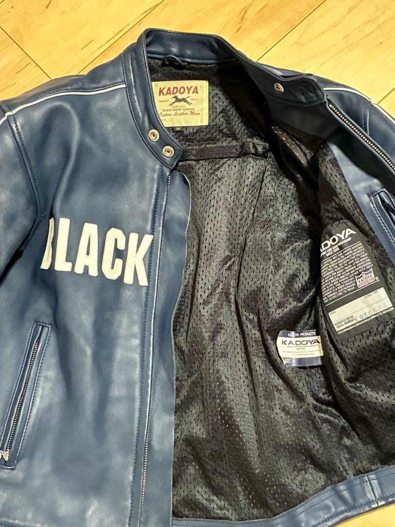 KADOYA BLACK HORSE レザーライダースジャケット