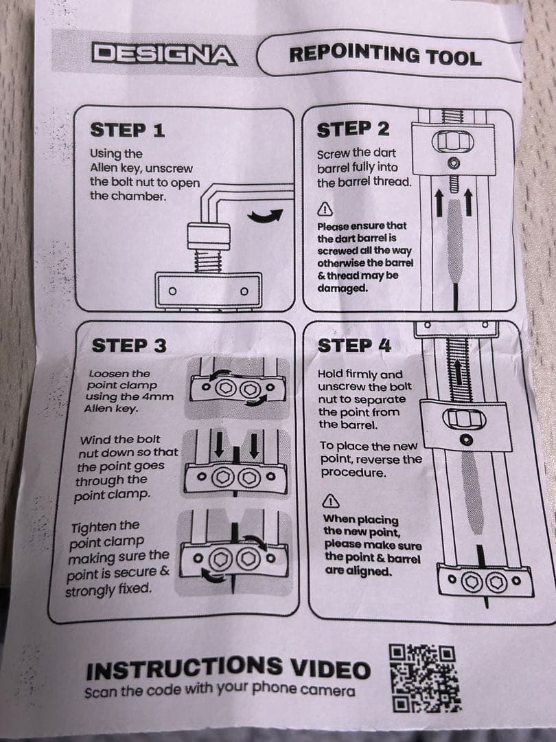 ラスト1個 新品未使用 DESAIGNA スティールダーツリポイントツール