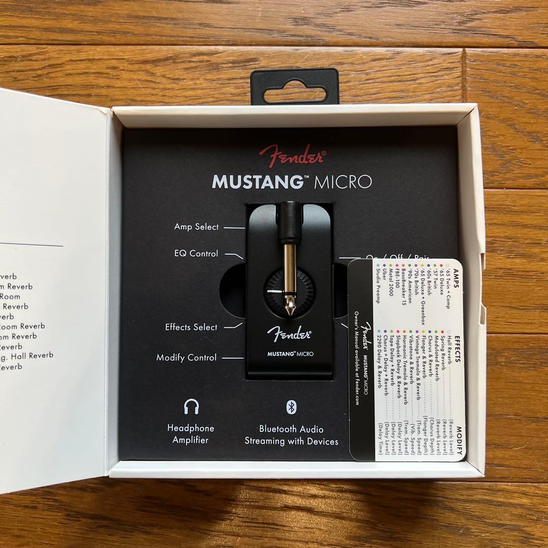 Fender ギター&ベース用ヘッドフォンアンプ MUSTANG™ MICRO