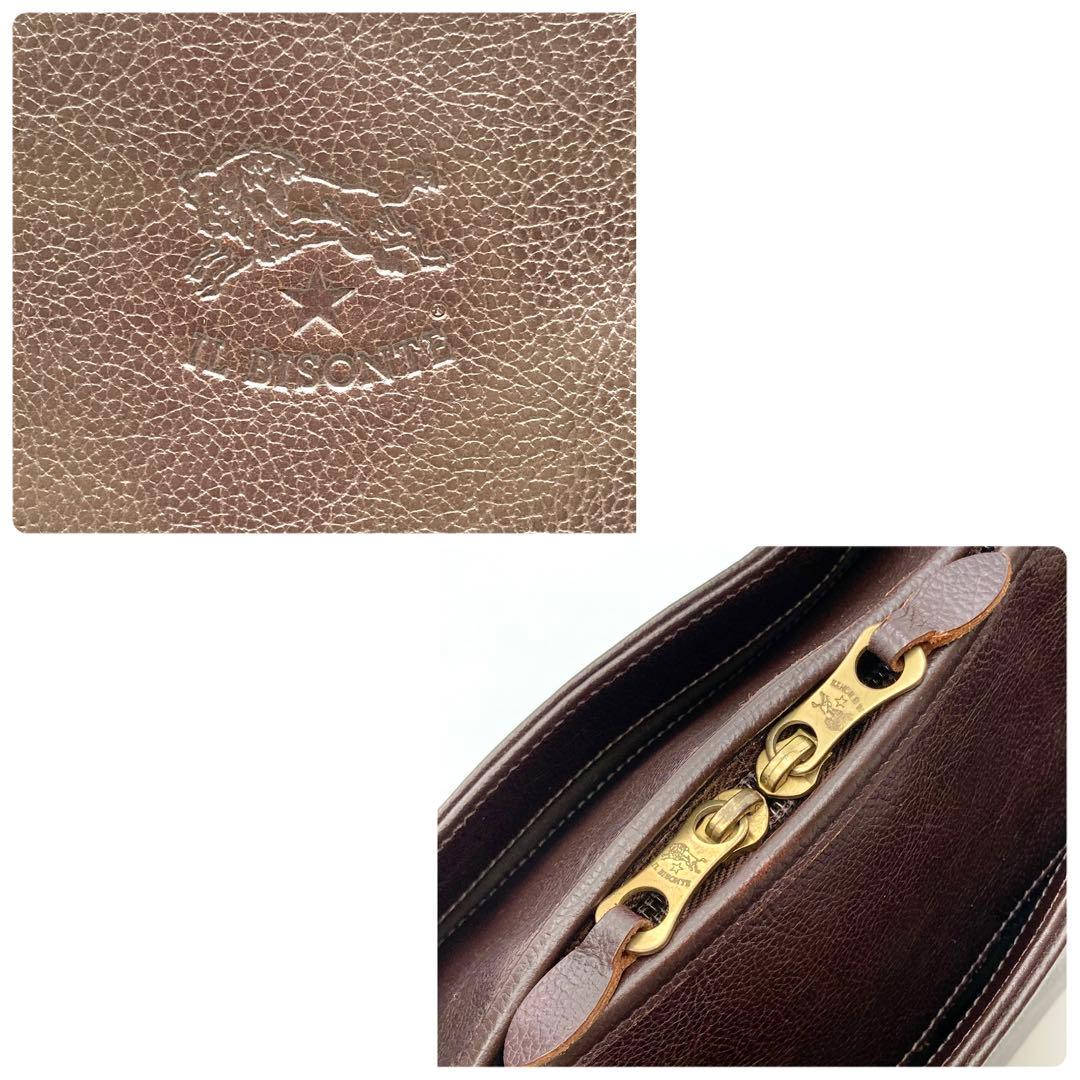 mm.y！定価12.7万✨IL BISONTE ビジネスバッグ こげ茶