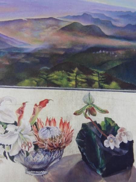 野田好子、【静物】、希少な額装用画集より、新品額装付