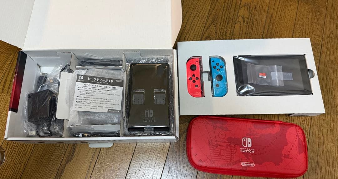 Nintendo Switch本体セット ケース・スタンド付き 動作確認済