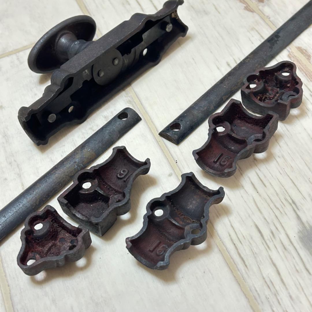 フランス　アンティーク　 グレモン錠 　モノンクル　窓金具　鍵　錠【P1】